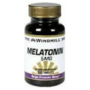 3 Pack Windmill Melatonin 5mg Tablets 60 Count Each