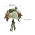 thumbnail image 2 of MLINS White Silk Artificial Flower for Decoration Perfect for Wedding Home Decor and Photo Props 1 Bunch, 2 of 8