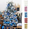 thumbnail image 6 of SLYNSHome 6Pcs Christmas Tree Balls Ornaments,Shatterproof Glitter Sequin Christmas Balls Baubles Balls Pendant for Xmas Trees Party Wedding Home Christmas Decoration (3.9Inch,Blue), 6 of 6