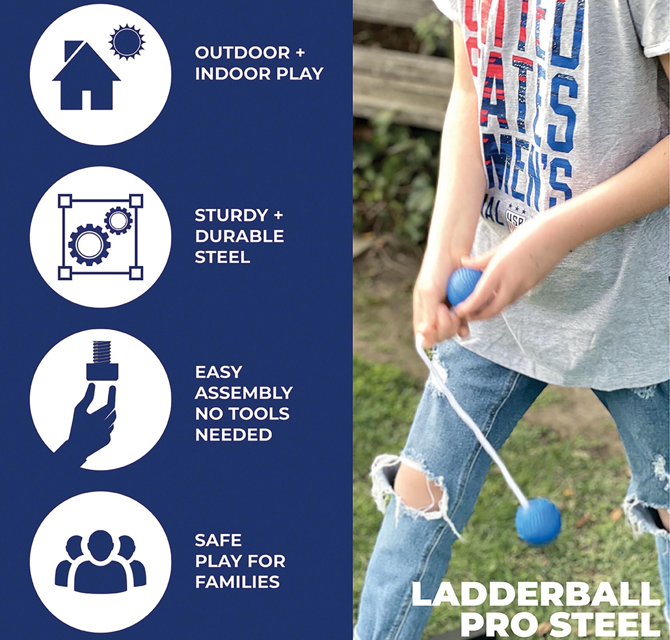 Front Porch Classics Ladderball Pro Steel Set photo 6