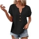 thumbnail image 1 of Vestidos Casuales Para Mujer, Blusas De Mujer De Moda Blusa informal de lino con cuello en V y manga corta con capucha para mujer, 1 of 3