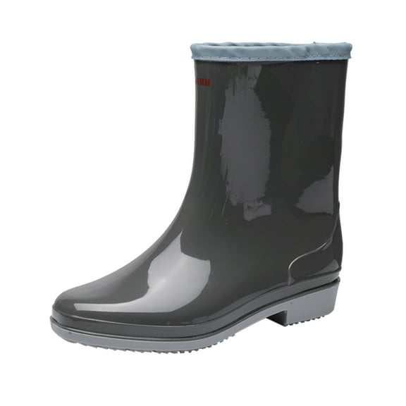 EHQJNJ Short Rain Boots Women's Rain Boots Summer Wear-Resistant Shoes Garden Water Shoes Outdoor Shoes Short Rain Boots for Women Wide Womens Rain Boots Ankle Zipper