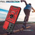 thumbnail image 4 of for Samsung Galaxy S20 Ultra Case with HD Screen Protector, Heavy Duty with 360° Rotation Metal Kickstand [Military Grade] Protective Case for Gaxy S20 Ultra 5G, Red, 4 of 13