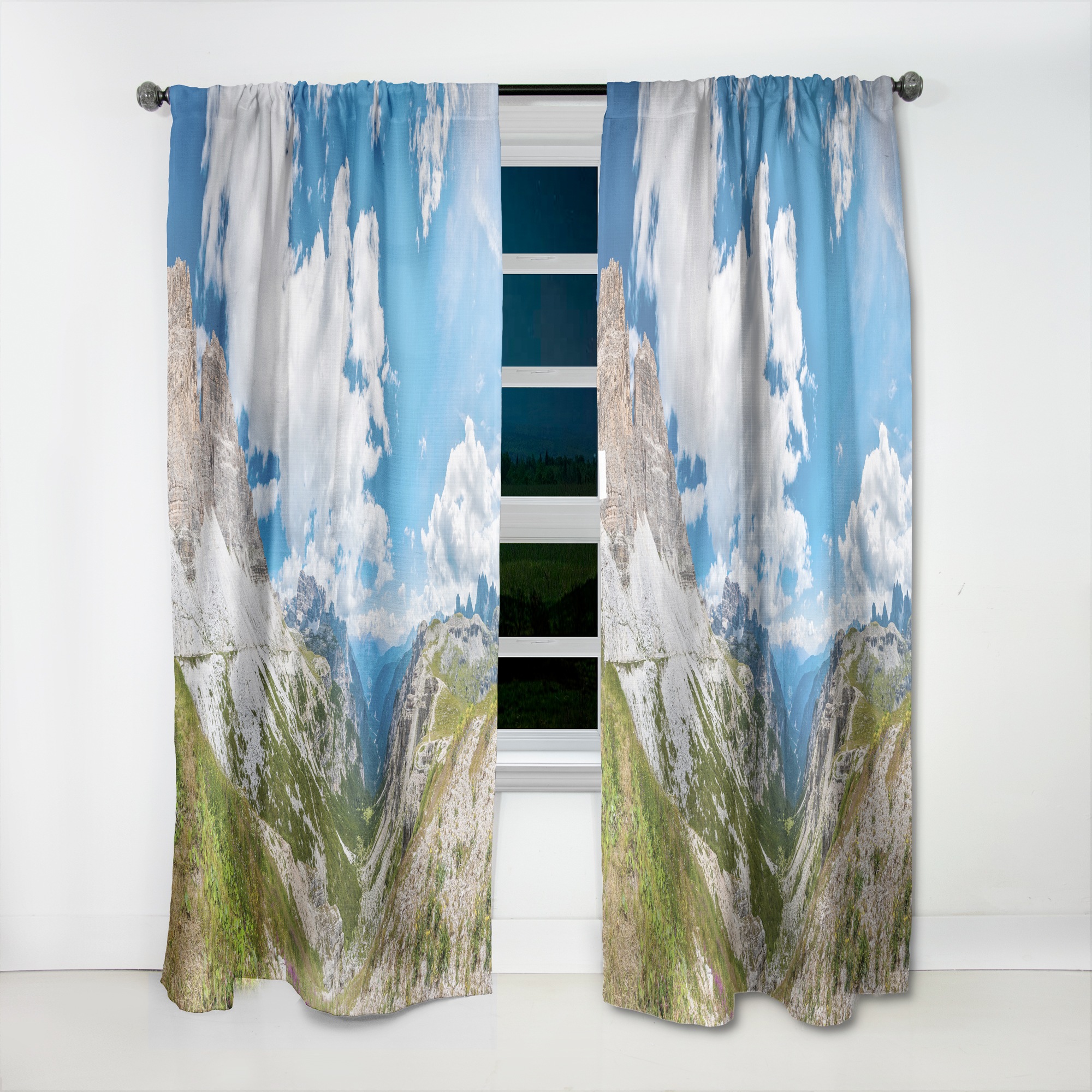 Designart 'Relaxing view of Nature' Landscapes Curtain Panel