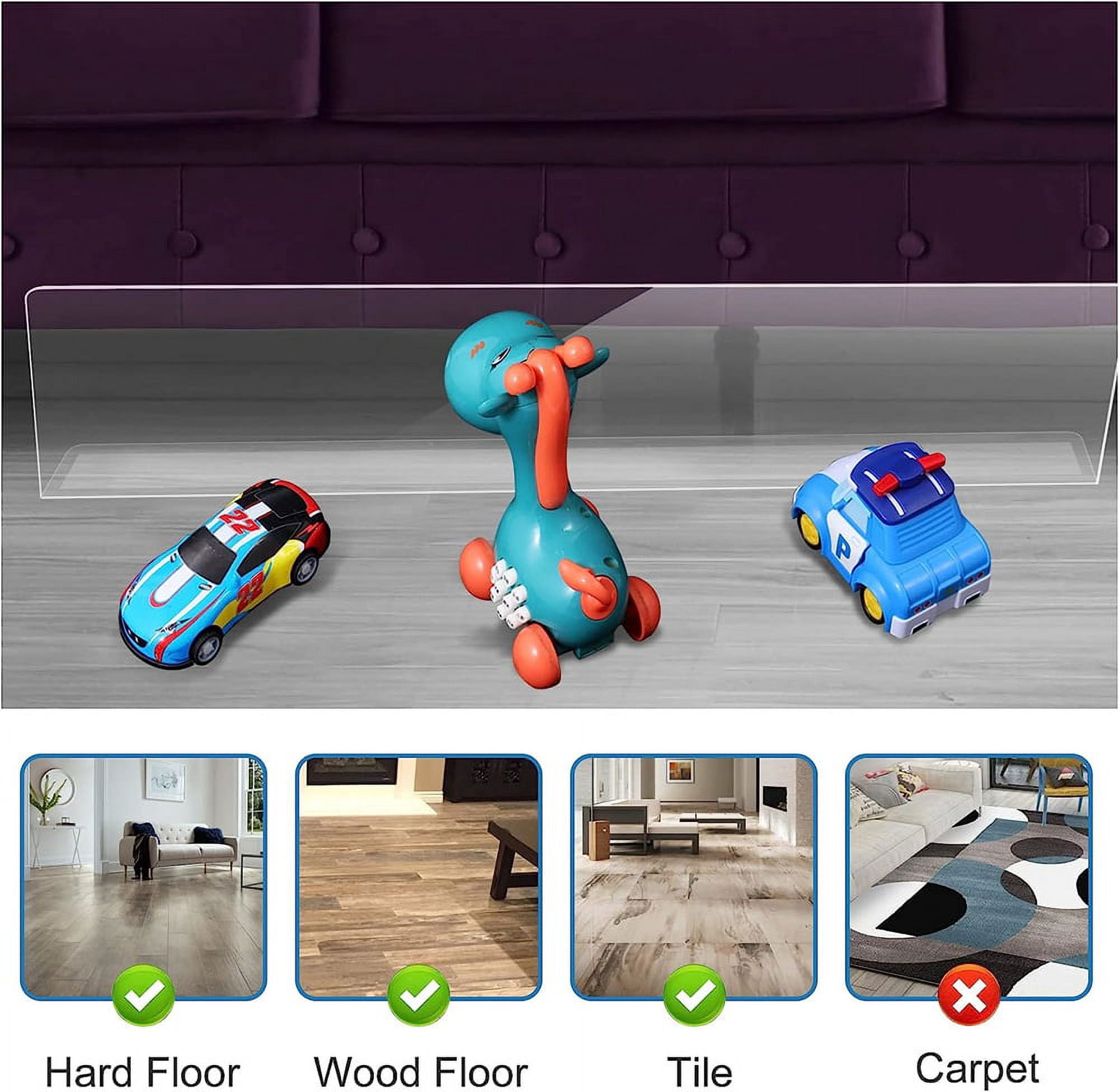 5 Pack Under Bed Blocker for Pets Dogs, NOGIS 4.7 Inches High Toy Blocker, Couch Blockers with Strong Adhesive, Gap Stopper Under Couch or Bed to Stop Things Going Into
