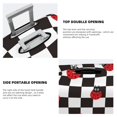 thumbnail image 4 of Goofa Ladybugs Of Black And White Checkers Pattern Luggage Covers For Suitcase,Suitcase Cover Protector Fit 18-32 Inch Luggage-Large, 4 of 9