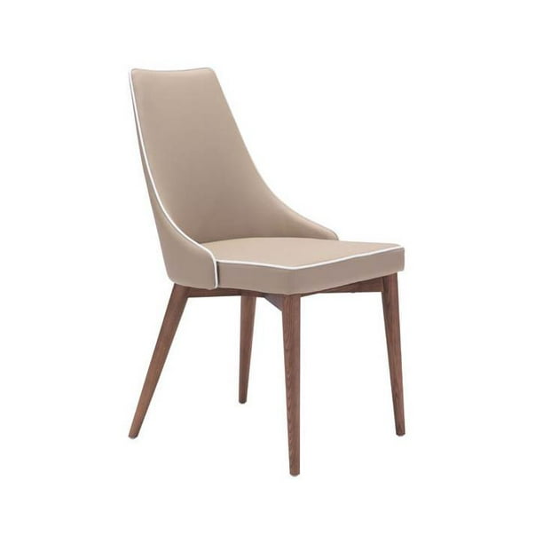 35.8 in. Dining Chair in Beige - Set of 2 - Walmart.com - Walmart.com