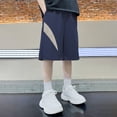 thumbnail image 6 of Boys Blue Active Shorts Relaxed Fit Nylon Spandex Moisture Wicking Quick Dry, Elastic Waist with Side Pockets Sport Athletic Bottoms for Kids Boys 5-15 Years Old,Size 11-12 T, 6 of 6