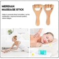 thumbnail image 3 of 2PCS Wooden Massage Rollers Wood Therapy Massage Tools Neck Roller Massager Wooden Trigger Point Roller Massager Face Massage Roller Muscle Rolle, 3 of 5