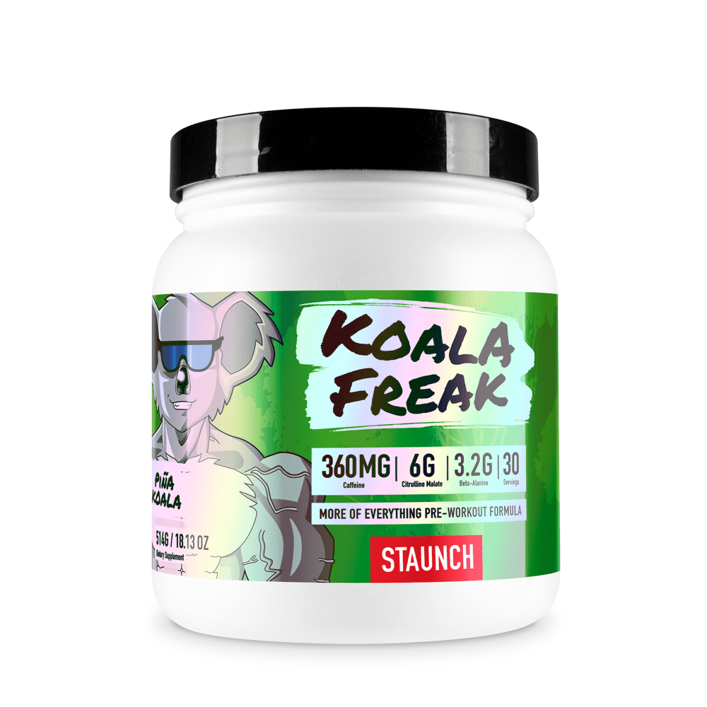 Staunch PreWorkout Koala Freak (Pina Koala), 30 Servings