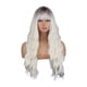 thumbnail image 2 of Fiudx Peluca Larga y Rizada con Flequillo para Mujer, Sintética, Natural, Dispersable En Varios Colores, para Uso Diario, Fiestas y Cosplay, Suave., 2 of 7