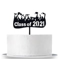 thumbnail image 3 of Oleegame 2PC Cookie Mold Of P 2021 Party TopperGlitter DecorationsClass 2021 Graduation Cake Graduation Home Decor Black, 3 of 9