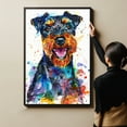 thumbnail image 6 of Airedale Terrier Dog Canvas Wall Art Prints,Watercolor Dog Art Canvas Painting Poster,Pet Canvas Painting Puppy Artwork 8x12 inches, 6 of 6