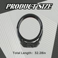 thumbnail image 2 of MELIVO Bike Lock,32.28" Bike Lock Cable,Cable Bicycle Lock Bike Lock Combination,Black, 2 of 7