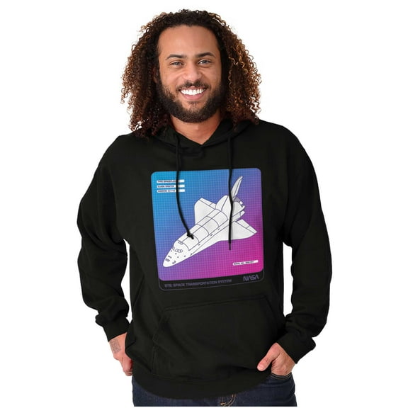 Vaporwave NASA Space Transportation Hoodie Sweatshirt Women Men Brisco Brands S
