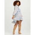 thumbnail image 2 of Jessica Simpson Women's Plus Calanthe Ruffle Mini Dress, Sizes 0X-4X, 2 of 6