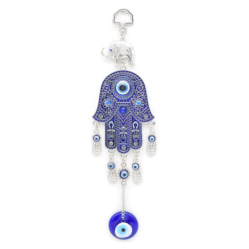 Blue Evil Eye Amulet Protection Turkish Wall Hanging Blessing Lucky Home Decor 