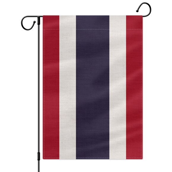 PTEROSAUR Thailand Garden Flag, Thai National Flag, 12.5x18 inch Double Sided Burlap for House Yard Lawn Indoor Outdoor Decor