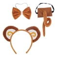 thumbnail image 4 of Monkey Serre-Tête Oreilles et Queue Ensemble Serre-Tête Nœud Papillon Tutu Robe Monkey Serre-Tête Oreilles Sans Gaze Jupe, 4 of 10