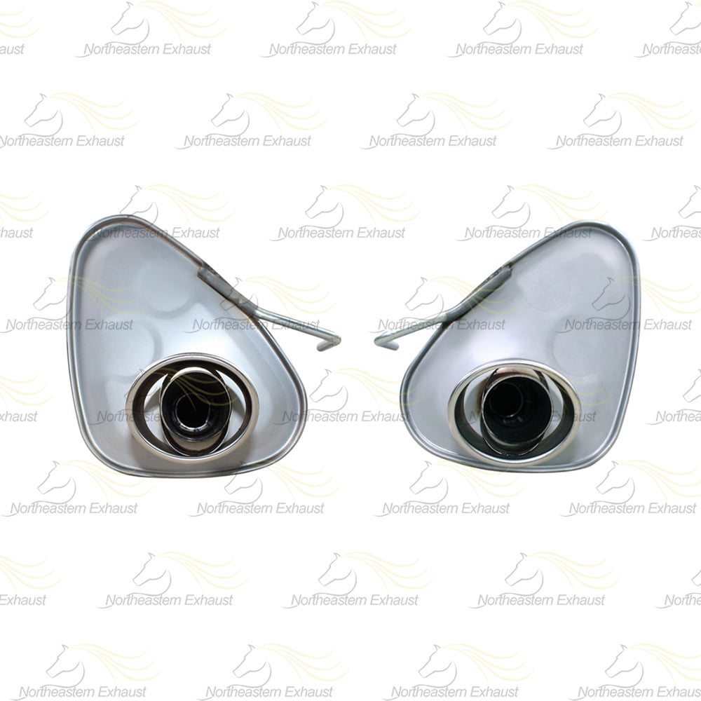 Northeastern Exhaust Passenger & Driver Side Mufflers Fits 2008-2014 Subaru Tribeca 3.6L SUV - Direct Fit | Stainless Steel