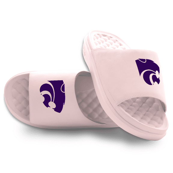 Unisex ISlide Pink Kansas State Wildcats Primary Motive Slide Sandals