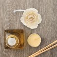 thumbnail image 3 of 2 difusores de aroma con forma de flor: difusor de aceites esenciales con mecha de algodón de repuesto para fragancias del hogar, decoración de oficina, dormitorio, aroma beige., 3 of 6