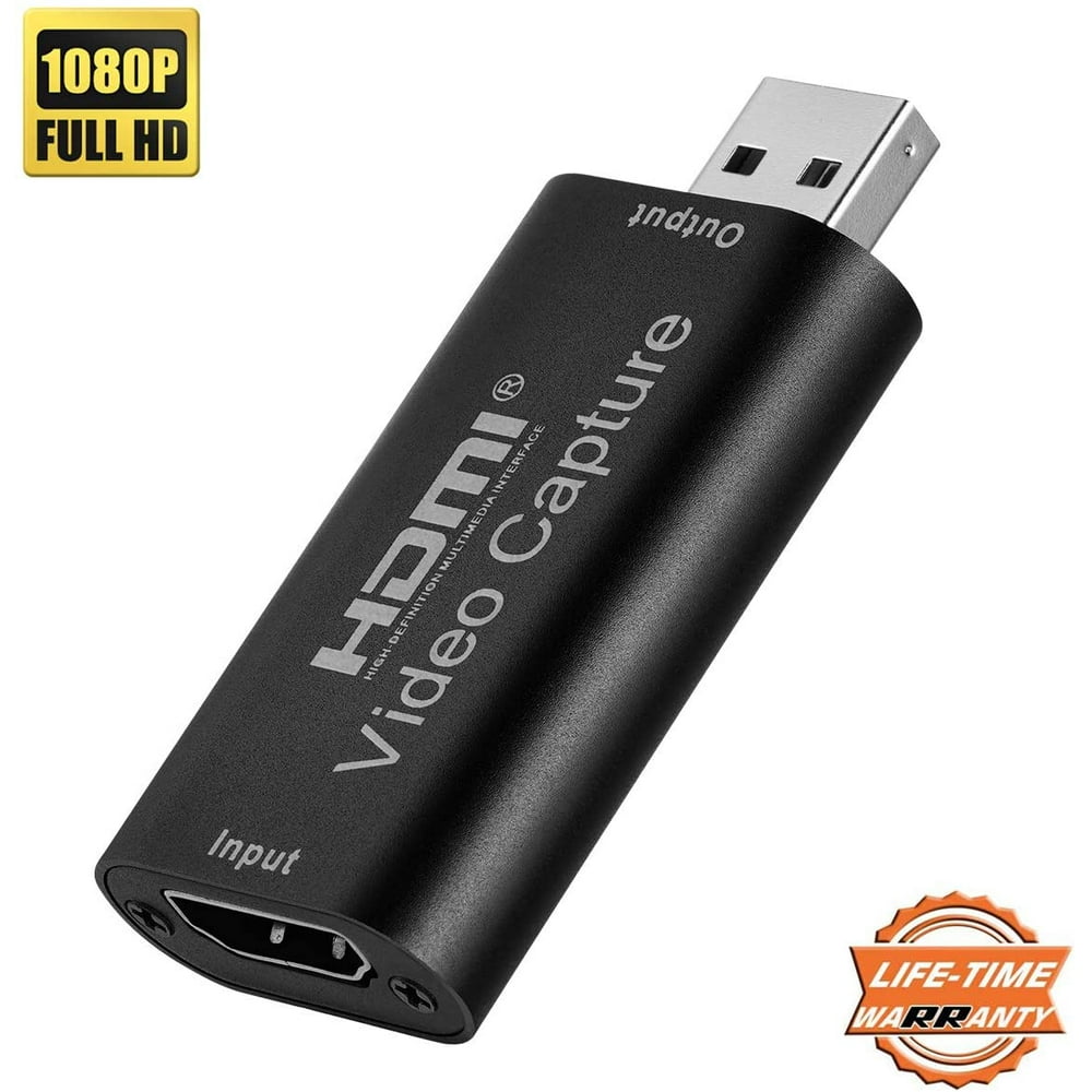 Audio Video Capture Cards HDMI to USB 1080p USB2.0 Record via DSLR