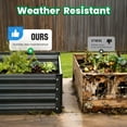 thumbnail image 4 of Quictent 6x3x1 ft Galvanized Raised Garden Bed Extra Height Outdoor Planter Box with Tomato Cage Dark Gray, 4 of 10