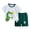 B0432-Green, variant on Baby Boy Short Outfits Summer Toddler Boy Elastic Shorts Dinosaur Short Sleeve T-shirt 2 Pcs Summer Short Set Summer Pjs For 18-24 Months 2t 3t 4t 5t 6t Summer Pajamas Set ,6-12 Months
