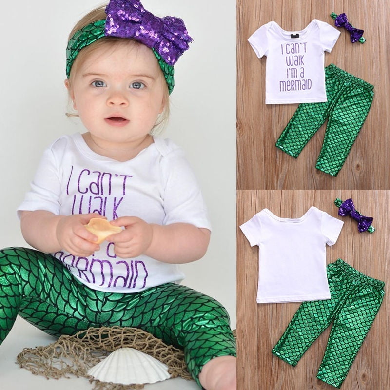 baby girl mermaid outfit