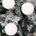 thumbnail image 7 of Xuniizn Christmas Ornaments 4Pcs Christmas Ball Ornaments with Strings, Shatterproof Flock Christmas Bulbs, Hanging Decorations for Xmas Tree, Holiday, Wedding, Party, Gifts, White, 7 of 7