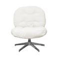 thumbnail image 2 of Sillón Oasis Decorativo de Sala en Terciopelo Beige con Patas Metálicas, 2 of 7