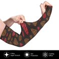 thumbnail image 2 of Fotbe Gold Glitter Heart Mangas para Brazos con Protección Solar UV- Cubrebrazos para Tatuajes – Mangas Deportivas Refrigerantes UPF 50 para Hombre y Mujer, 2 of 7