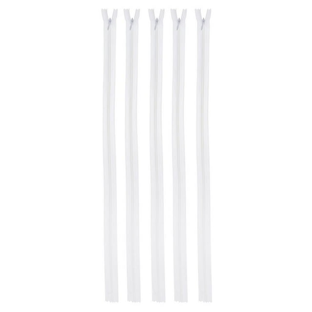 10 Unids / Lote 9.2 Pulgadas Cremalleras De Bobina De Nylon Cremalleras De Costura Para Manualidades De Costura A Medida Blanco Soledad Cremalleras de nylon de la bobina