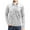Gray, variant on Dagegui Mens 1/4 Zip Up Shirts Cotton Long Sleeve Mock Neck T Shirt Casual Dressy Tees Solid Color Business Work Pullover Tops Summer Black,L