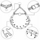 thumbnail image 2 of Collar de entrenamiento con puntas para perros, collar de estrangulamiento para perros ajustable y desmontable, collar de entrenamiento ajustable de metal para mascotas de perros, 2 of 5