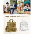 thumbnail image 6 of Holuxer Insulated Lunch Boxes for Men - Double Deck Lrage Lunch Bags for mens, Soft Adult Lunchbox for Work, Expandable Lunch Cooler Bag for Beach Picnic Camping Outdoor Travel (Brown,16L), 6 of 6