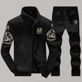 thumbnail image 2 of CONZONE Mens Sweatsuit 2 Peice Set Casual Track Suit for Men Camouflage Long Sleeve Zip Jacket Pants Cozy Fall Winter Athletic Jogging Outfits, 2 of 4