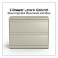 thumbnail image 2 of Alera Lateral File, 2 Legal/Letter-Size File Drawers, Putty, 36" x 18.63" x 28", 2 of 7