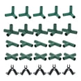thumbnail image 3 of DOLITY 20 Pieces Gardening Frame Joints Pole Connector 5 Types Stable Support 0.43 inch, 3 of 9