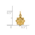 thumbnail image 2 of 14K Yellow Gold Charm Pendant 14 mm 9 Blessed Mary, 2 of 3