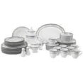 thumbnail image 2 of Lorenzo Import Victoria Ensemble de Vaisselle en Porcelaine Ondulée 57 Pcs, 2 of 4