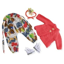 BlissfulPixie Handmade Waldorf Doll Clothes 12 inch clothing Set with Pretty Box Girl Christmas Birthday Gift-Agata's Clothes Accessories