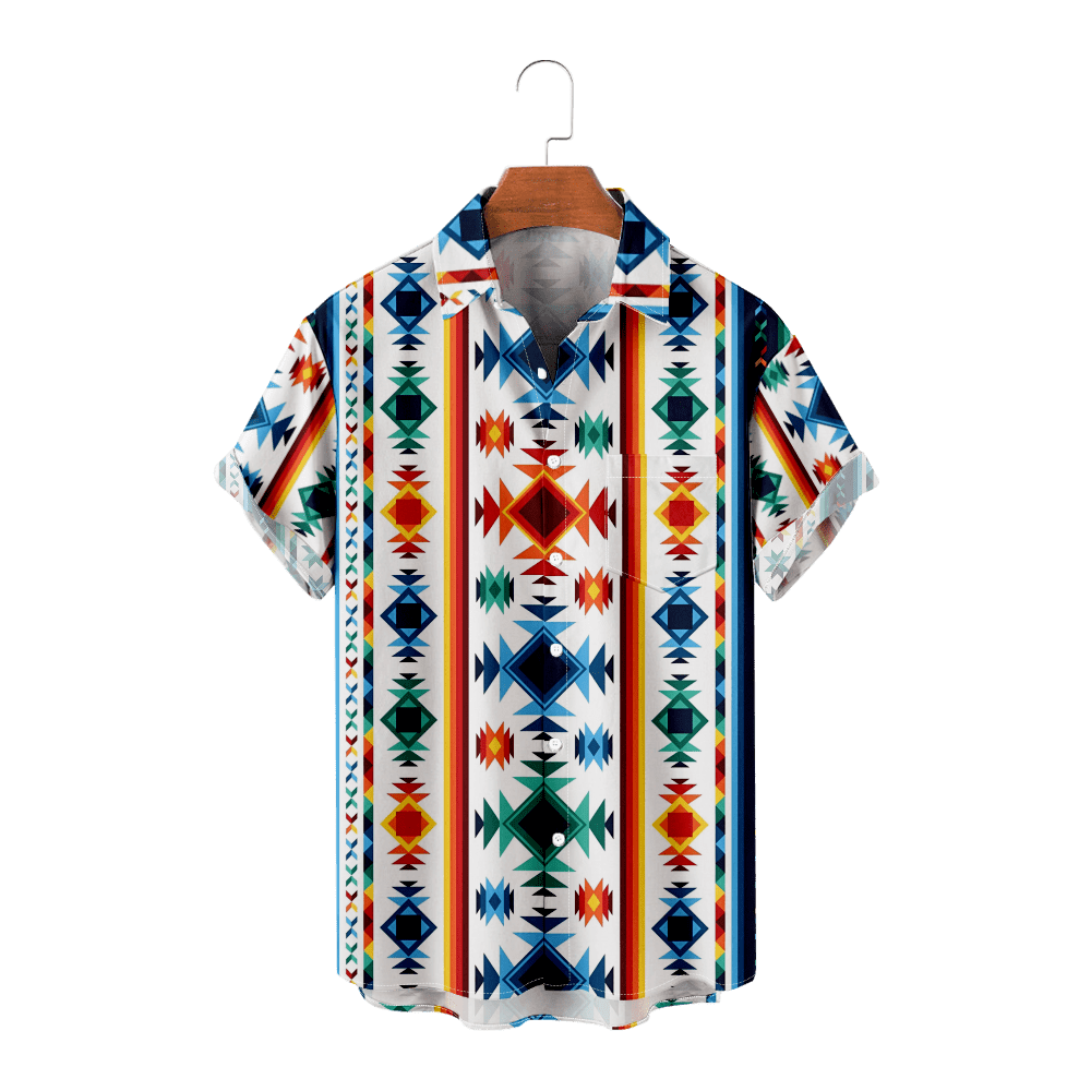 Elements Of EthnicBig Men s Shirt Short Sleeve Button Down Plus Size  elements-of-ethnicbig-men-s-shirt-short-sleeve-button-down-plus-size