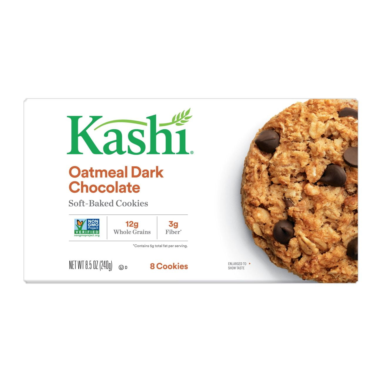 Kashi, Soft-Baked Cookies, Oatmeal Dark Chocolate, 8.5 Oz, 8 Ct