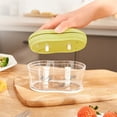 thumbnail image 3 of Prensa de ajo, picadora manual con recipiente transparente, agarre antideslizante y diseño fácil de limpiar para cocinar sin esfuerzo, ideal para cocinas domésticas, camping y autocaravanas., 3 of 9
