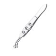 thumbnail image 2 of Pinzas de precisión del párpado Pantalas de mano Pequeño Masaje de ojos reutilizables Pequeños Clips de limpieza Herramientas faciales con asa antideslizante SPA Cuidado personal Punta redonda grande Inevent CE011614-01, 2 of 7