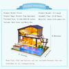 DIY LED Loft Apartments Dollhouse With Furniture Kit, Miniature Wooden Music Doll House Model Jigsaw Puzzle Game, Kids Toy Home Decoration Fun