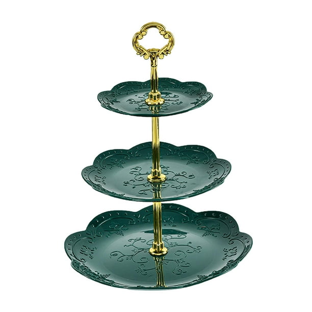 Bandeja para servir tartas de 3 niveles, decoración para bodas, fiestas, platos de frutas, soporte para tartas, fiestas y celebraciones. estilo C