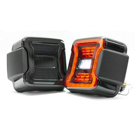 Race Sport Fits Jeep JL LED Tail Light System Plug N Play Smoked RS0106JL